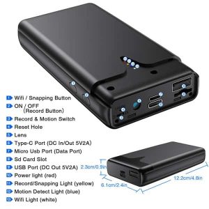 Camera Sạc Dự Phòng W28 Pro 4K 14 camera sac du phong w28 sony 4k 2 1