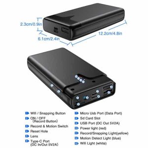 Camera Sạc Dự Phòng W28 Pro 4K 18 camera sac du phong w28 sony 4k 6 1